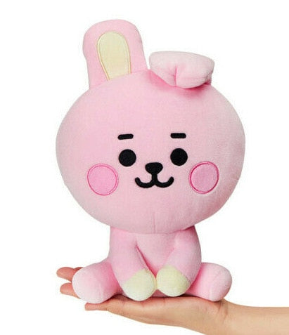 Korean Super Star Plush Animal Keychain – Soft BTS Cartoon Doll Gift