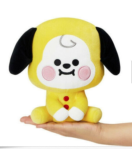 Korean Super Star Plush Animal Keychain – Soft BTS Cartoon Doll Gift