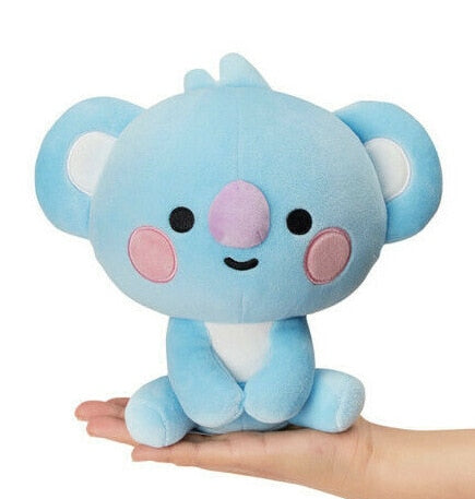 Korean Super Star Plush Animal Keychain – Soft BTS Cartoon Doll Gift