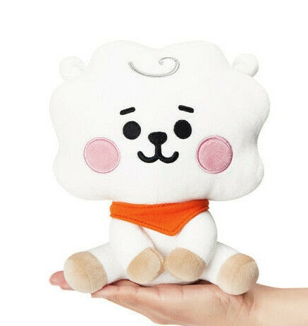 Korean Super Star Plush Animal Keychain – Soft BTS Cartoon Doll Gift