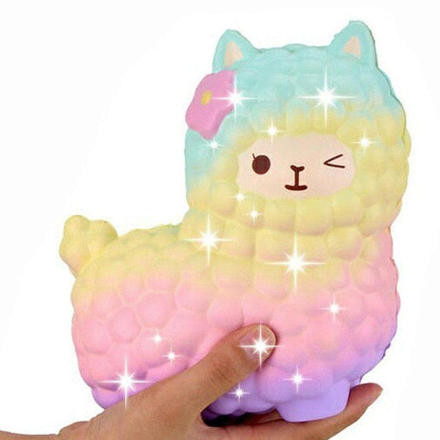 jumbo sheep alpaca squishy cute galaxy slow rising animal squishy squish wholesale exquisite kids gift