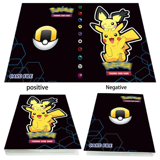Game Pokemon Cards Album Book 240Pcs Anime Card Collectors Holder Loaded List Capacity Binder Folder Pokemons Toys for gifts Kid